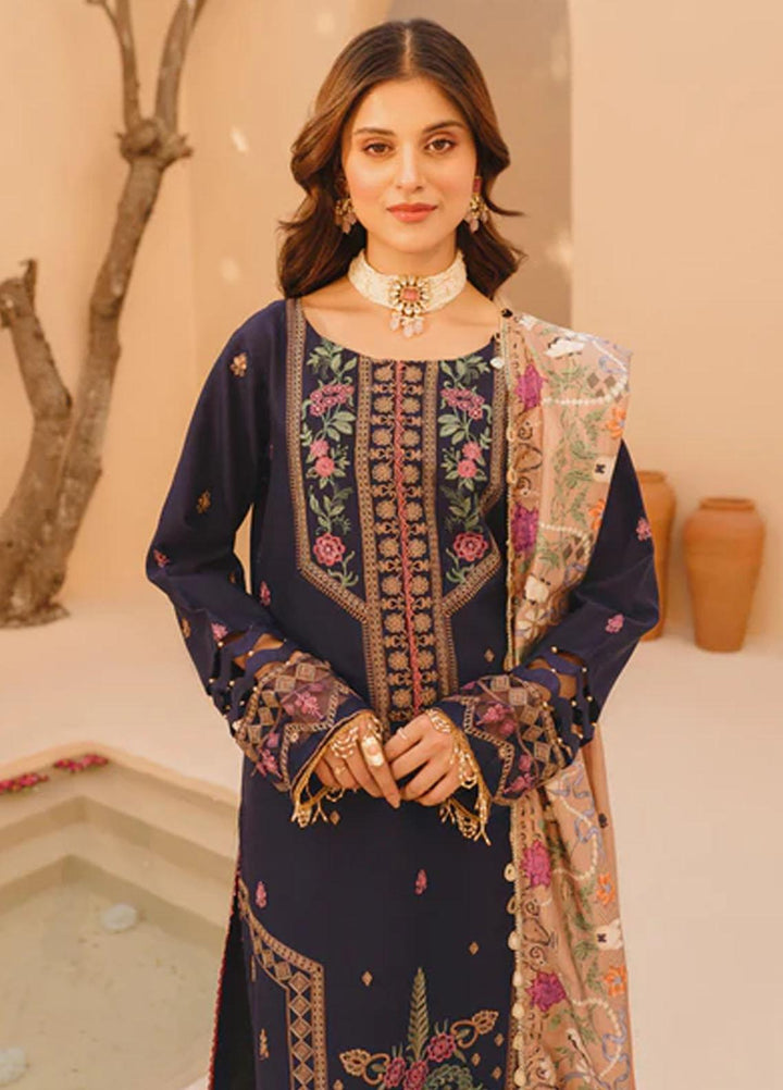 Dastak By Parishay Embroidered Lawn Suits Unstitched 3 Piece PR23D D-10 - Summer Collection