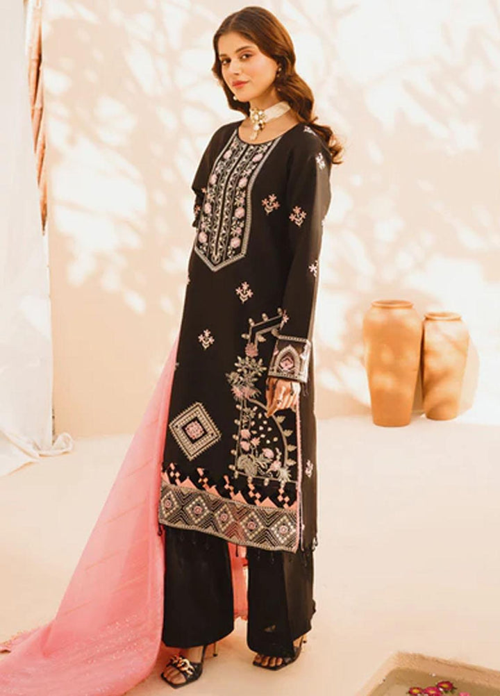 Dastak By Parishay Embroidered Lawn Suits Unstitched 3 Piece PR23D D-12 - Summer Collection