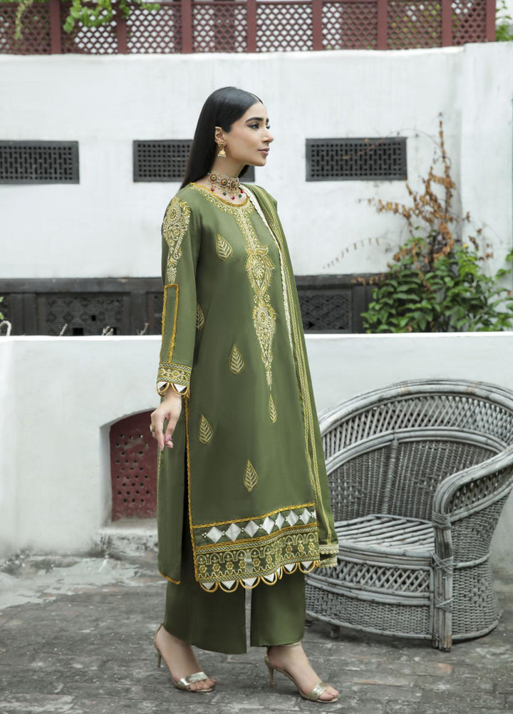 Dastak by Parishay Embroidered Linen Suits Unstitched 3 Piece PRS22DK D-04 - Winter Collection