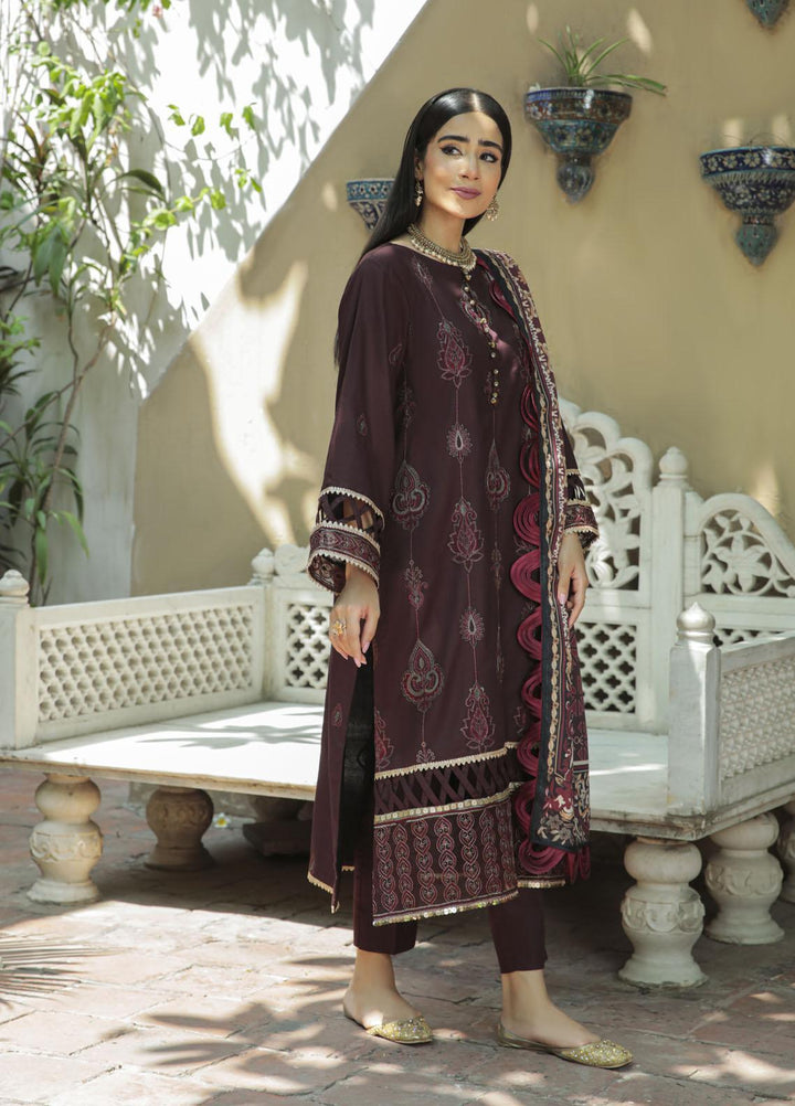 Dastak by Parishay Embroidered Crepe Suits Unstitched 3 Piece PRS22DK D-06 - Winter Collection