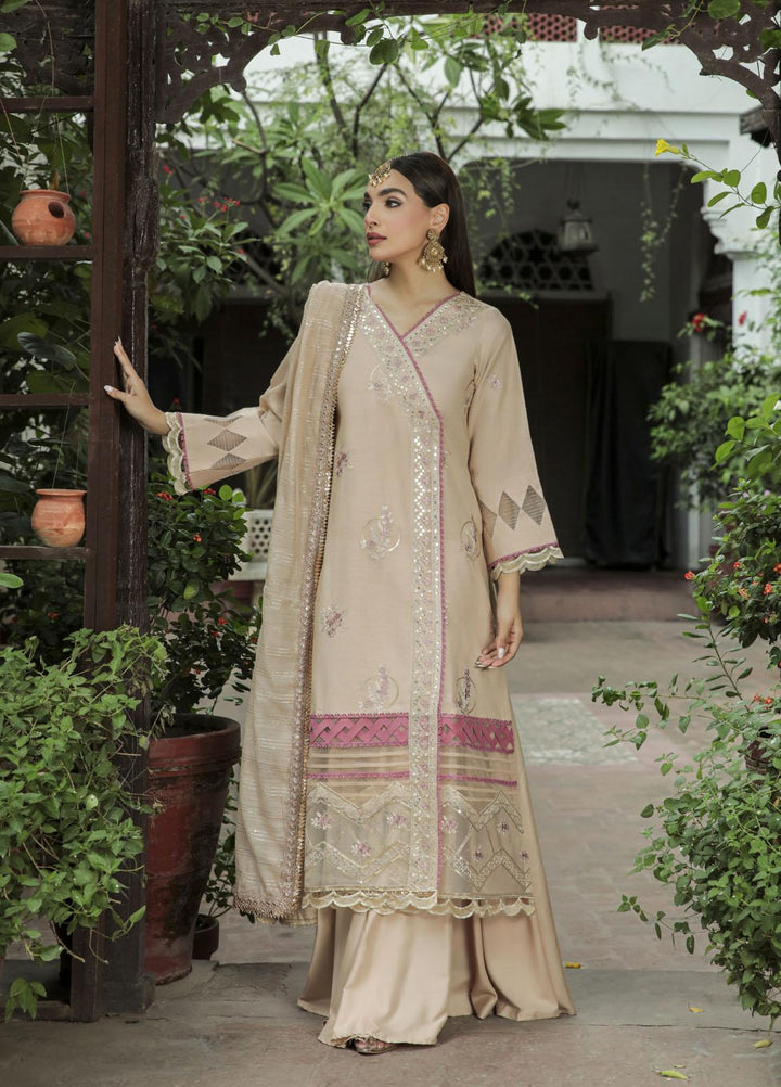 Dastak by Parishay Embroidered Crepe Suits Unstitched 3 Piece PRS22DK D-09 - Winter Collection