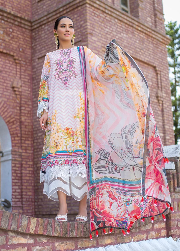 Dastak by Afsaneh Embroidered Chiffon Suits Unstitched 2 Piece AFH21D Ayra A - Summer Collection