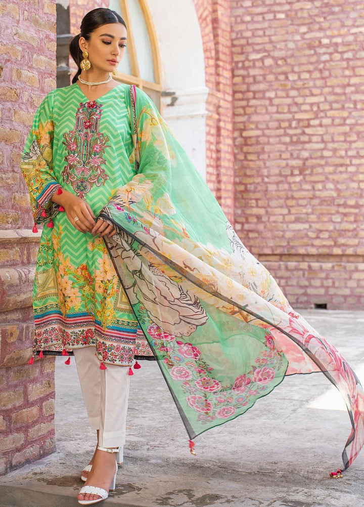 Dastak by Afsaneh Embroidered Chiffon Suits Unstitched 2 Piece AFH21D Ayra B - Summer Collection