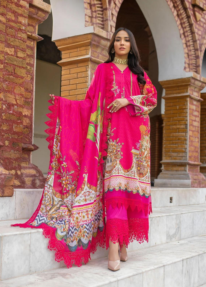 Dastak by Afsaneh Embroidered Lawn Suits Unstitched 3 Piece AFH21D Beena A - Summer Collection