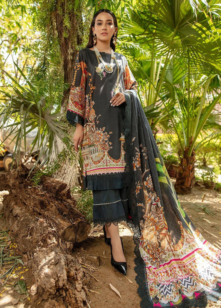 Dastak by Afsaneh Embroidered Lawn Suits Unstitched 3 Piece AFH21D Beena B - Summer Collection