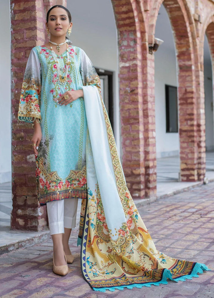 Dastak by Afsaneh Embroidered Lawn Suits Unstitched 3 Piece AFH21D Eleena B - Summer Collection