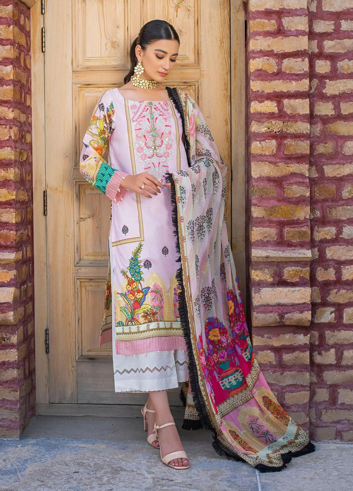 Dastak by Afsaneh Embroidered Chiffon Suits Unstitched 2 Piece AFH21D Raqs B - Summer Collection