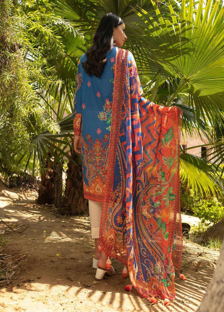 Dastak by Afsaneh Embroidered Chiffon Suits Unstitched 2 Piece AFH21D Taskeen A - Summer Collection