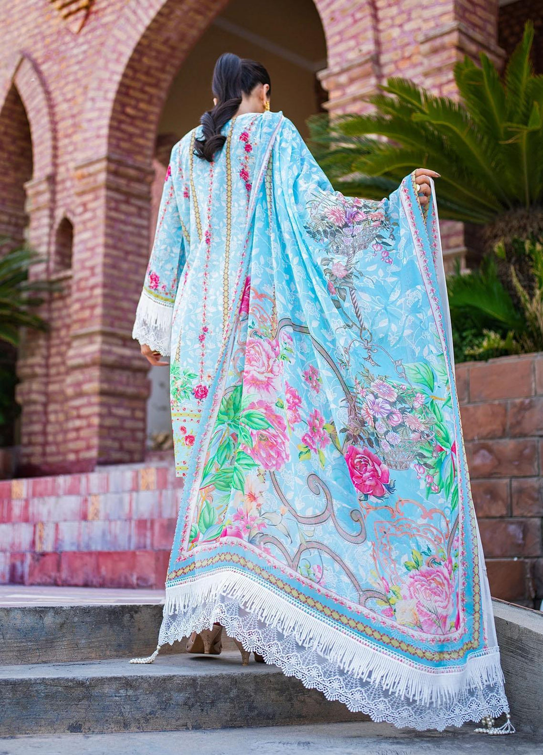 Dastak by Afsaneh Embroidered Chiffon Suits Unstitched 2 Piece AFH21D Zoya B - Summer Collection
