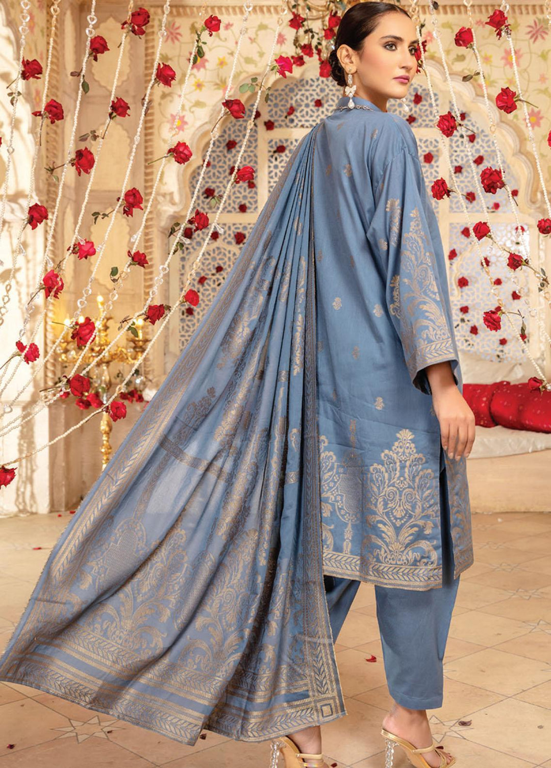 Dastan By Aalaya Banarsi Lawn Suits Unstitched 3 Piece ALY22D 07 - Summer Collection