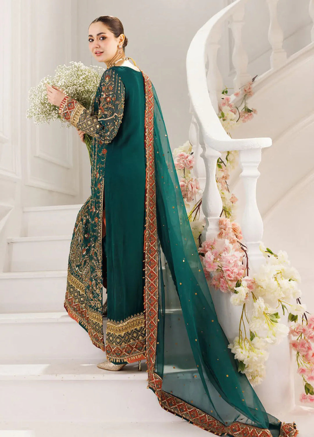 Dastan-E-Jashan by Charizma Embroidered Chiffon Suit Unstitched 3 Piece CR25DJ DJ5-01 - Formals Collection