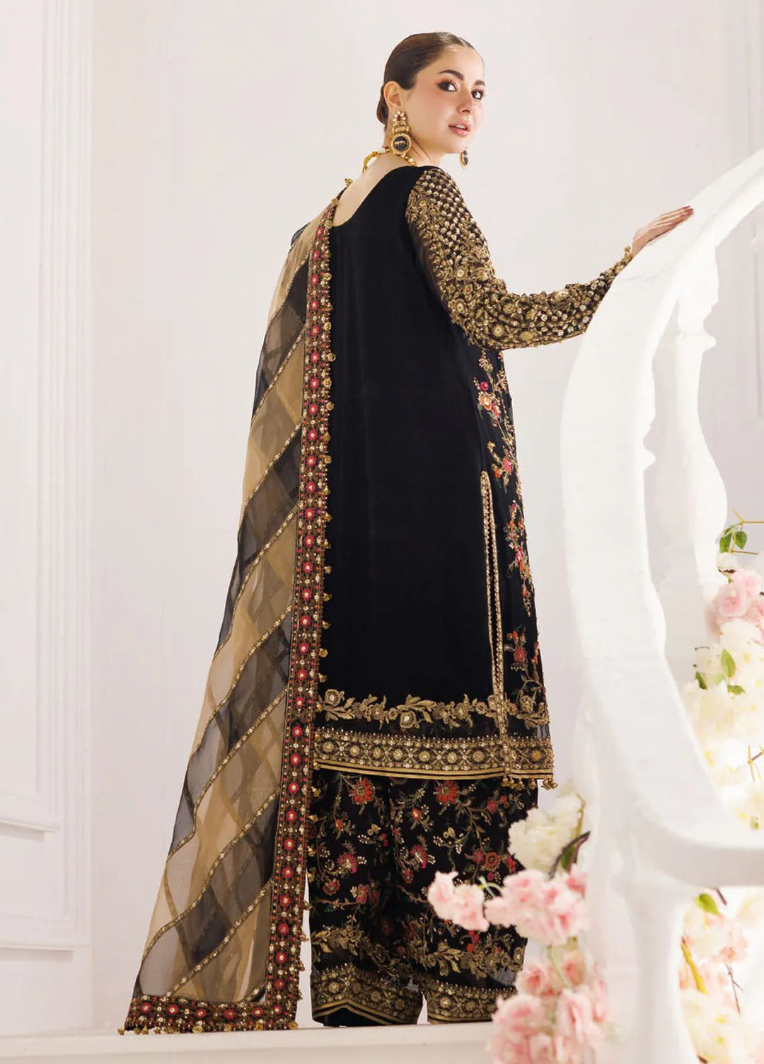 Dastan-E-Jashan by Charizma Embroidered Chiffon Suit Unstitched 3 Piece CR25DJ DJ5-03 - Formals Collection