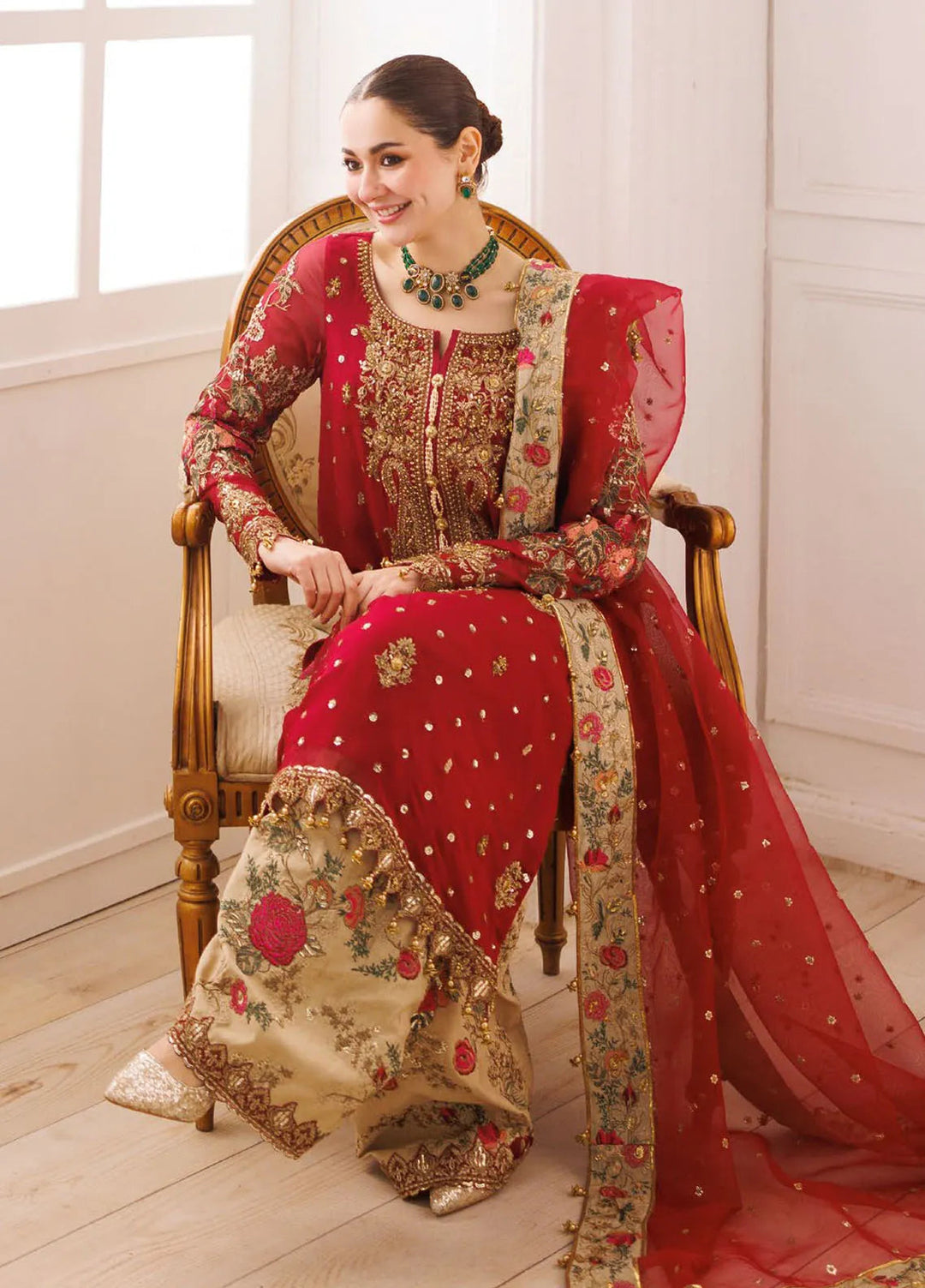Dastan-E-Jashan by Charizma Embroidered Chiffon Suit Unstitched 3 Piece CR25DJ DJ5-05 - Formals Collection