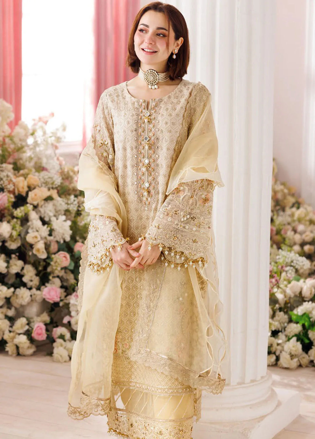 Dastan-E-Jashan by Charizma Embroidered Chiffon Suit Unstitched 3 Piece CR25DJ DJ5-06 - Formals Collection