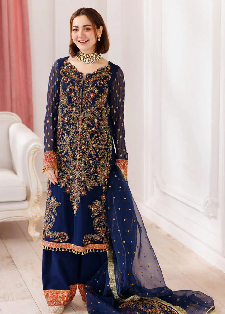 Dastan-E-Jashan by Charizma Embroidered Chiffon Suit Unstitched 3 Piece CR25DJ DJ5-07 - Formals Collection