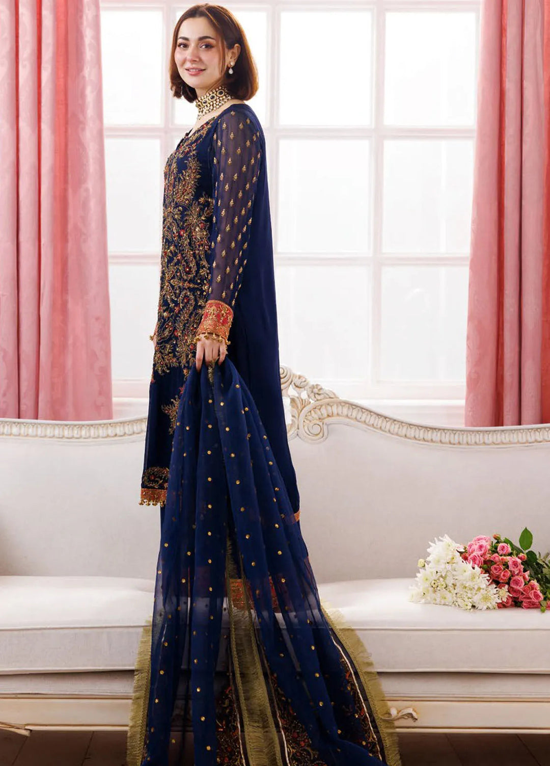 Dastan-E-Jashan by Charizma Embroidered Chiffon Suit Unstitched 3 Piece CR25DJ DJ5-07 - Formals Collection