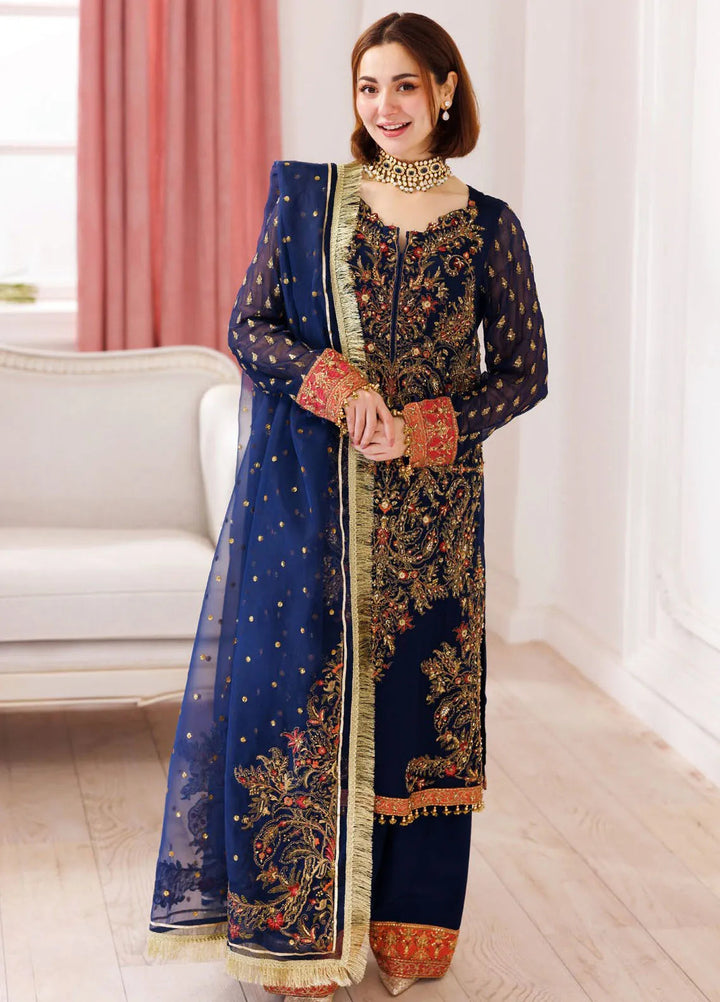 Dastan-E-Jashan by Charizma Embroidered Chiffon Suit Unstitched 3 Piece CR25DJ DJ5-07 - Formals Collection