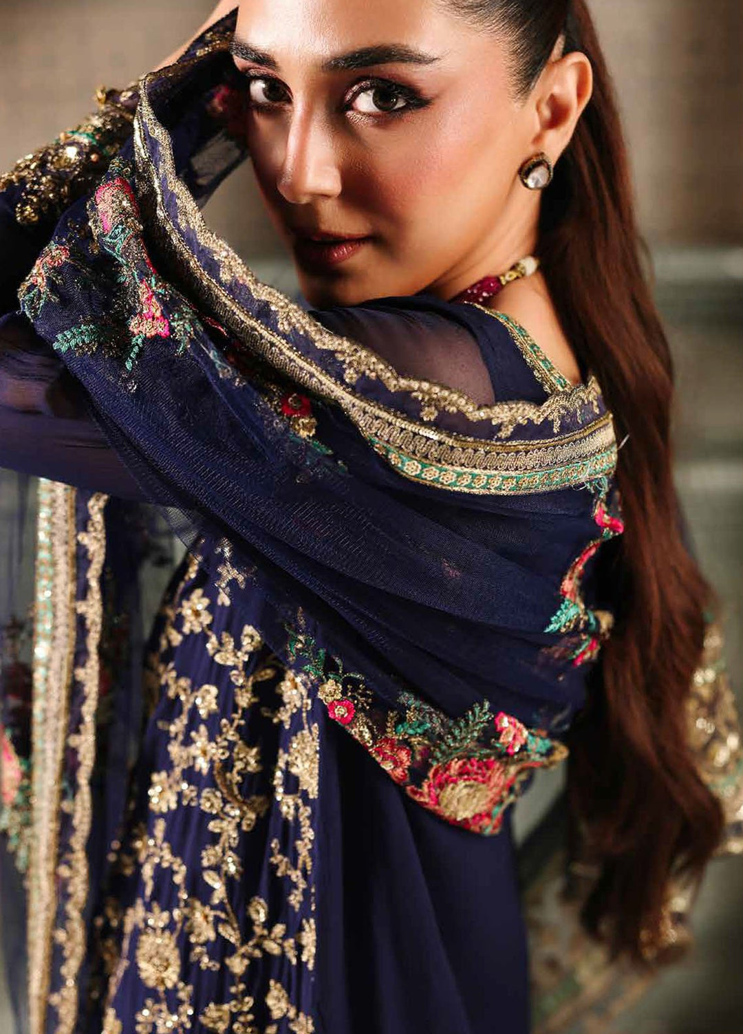 Dastan E Jashan by Charizma Embroidered Chiffon Suits Unstitched 4 Piece CRZ25DF DJW5-01 - Formals Collection