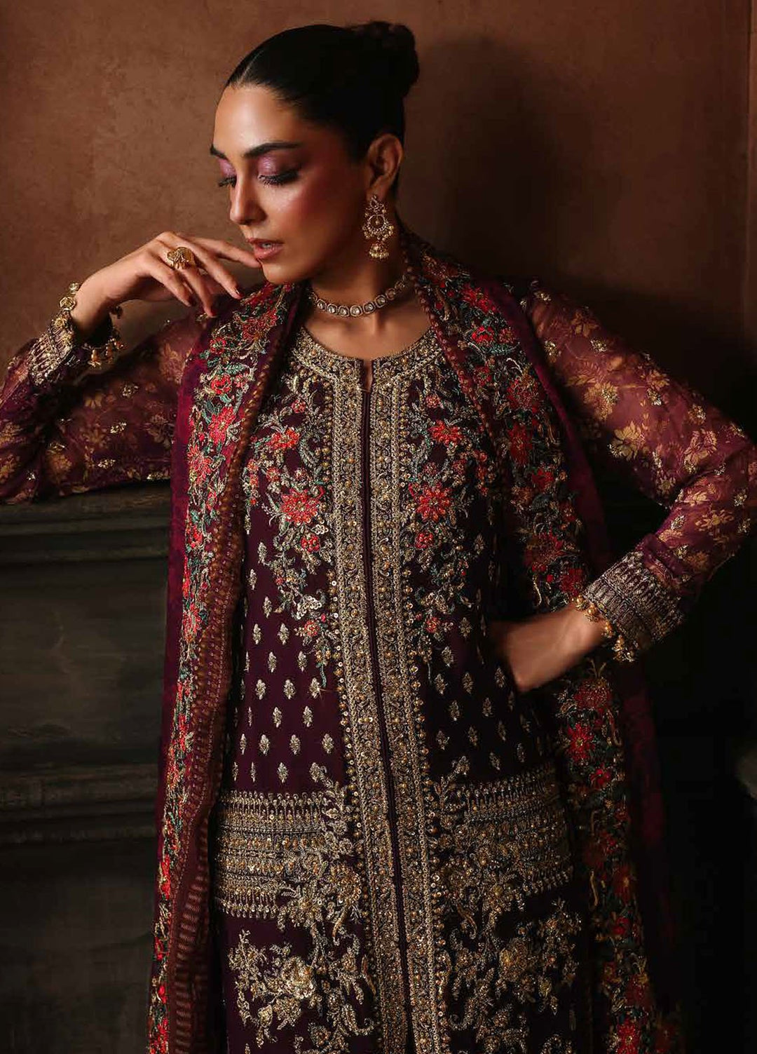 Dastan E Jashan by Charizma Embroidered Chiffon Suits Unstitched 4 Piece CRZ25DF DJW5-07 - Formals Collection