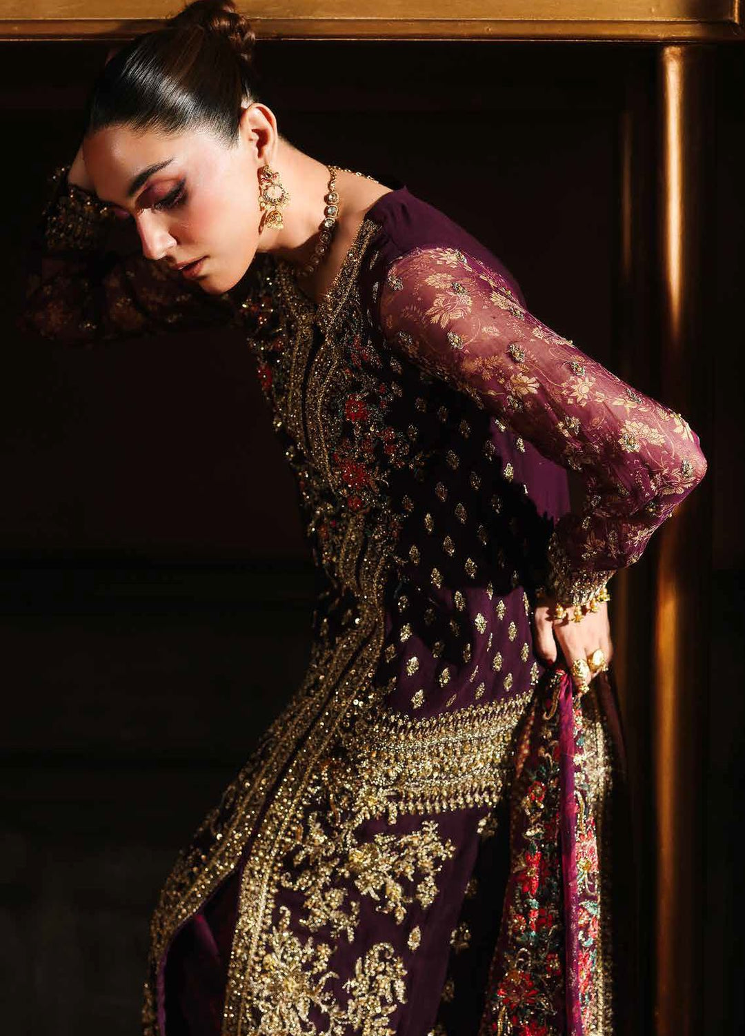 Dastan E Jashan by Charizma Embroidered Chiffon Suits Unstitched 4 Piece CRZ25DF DJW5-07 - Formals Collection