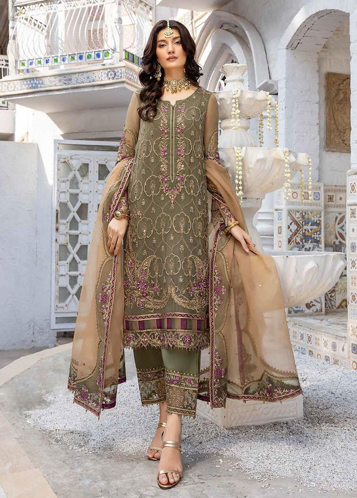 Dastan-e-Jashan By Charizma Embroidered Chiffon Suits Unstitched 3 Piece CRZ22DJ DJW 05 - Formal Collection