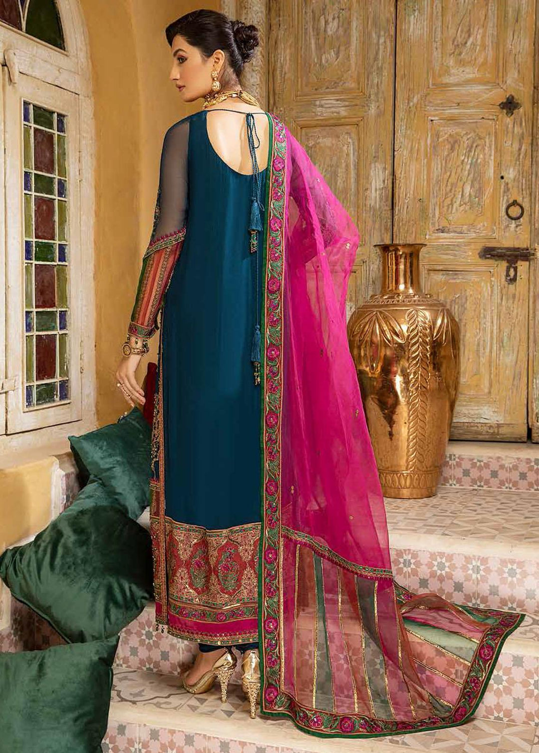 Dastan-e-Jashan By Charizma Embroidered Chiffon Suits Unstitched 3 Piece CRZ22DJ DJW 06 - Formal Collection
