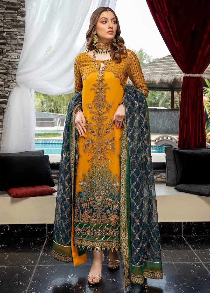 Dastan-e-Jashan By Charizma Embroidered Chiffon Suits Unstitched 3 Piece CRZ22-DJ2 DJW 08 - Formal Collection