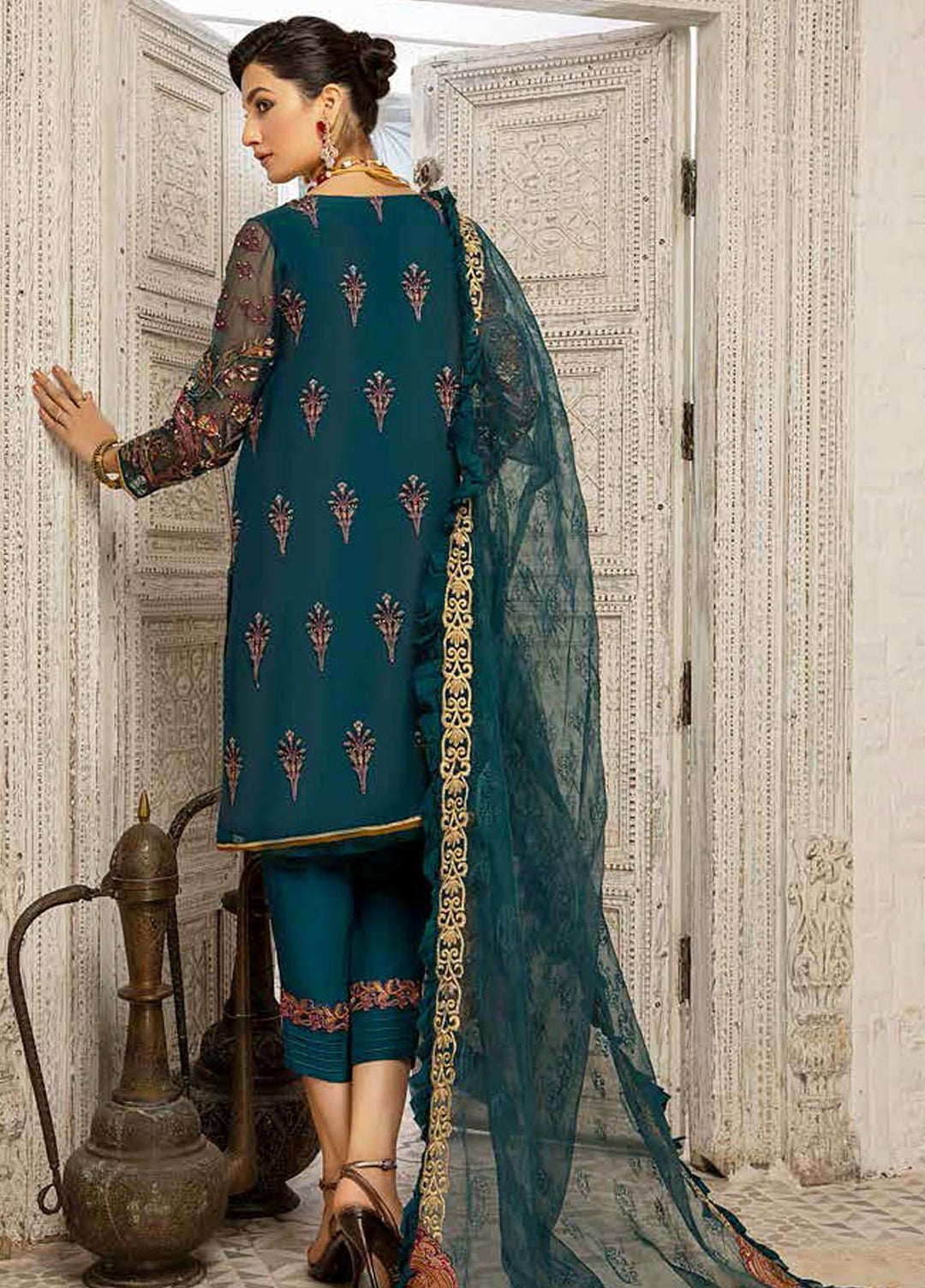 Dastan-e-Jashan By Charizma Embroidered Chiffon Suits Unstitched 3 Piece CRZ22-DJ2 DJW 12 - Formal Collection