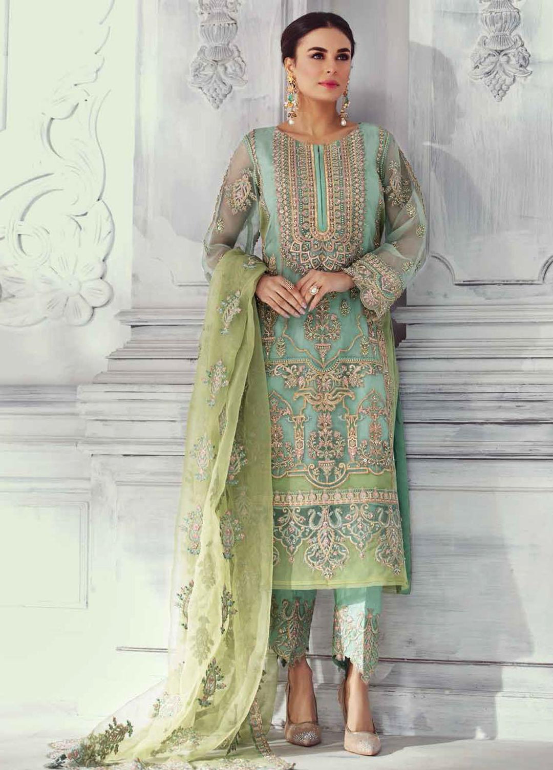 Dastan-e-Jashan By Charizma Embroidered Chiffon Suits Unstitched 3 Piece CRZ22-DJ2 DJW 13 - Formal Collection