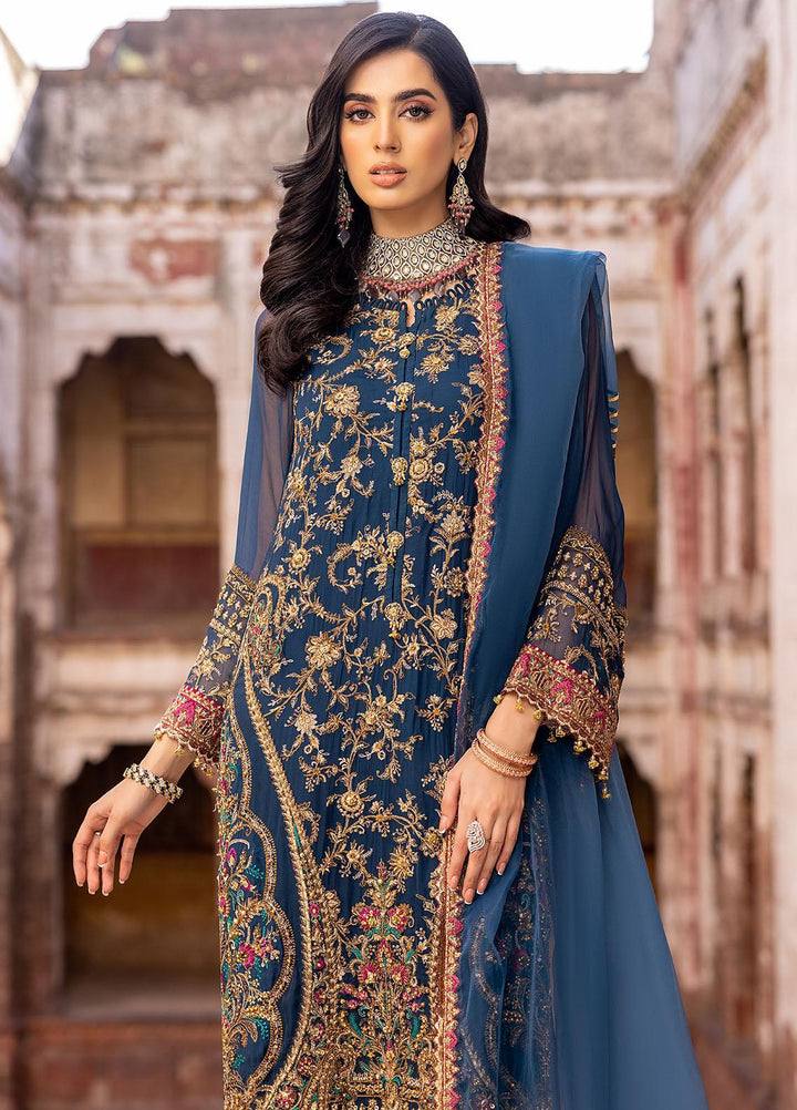 Dastan-e-Jashan By Charizma Embroidered Chiffon Suits Unstitched 4 Piece CRZ23DJ DJW.23.01 - Luxury Collection