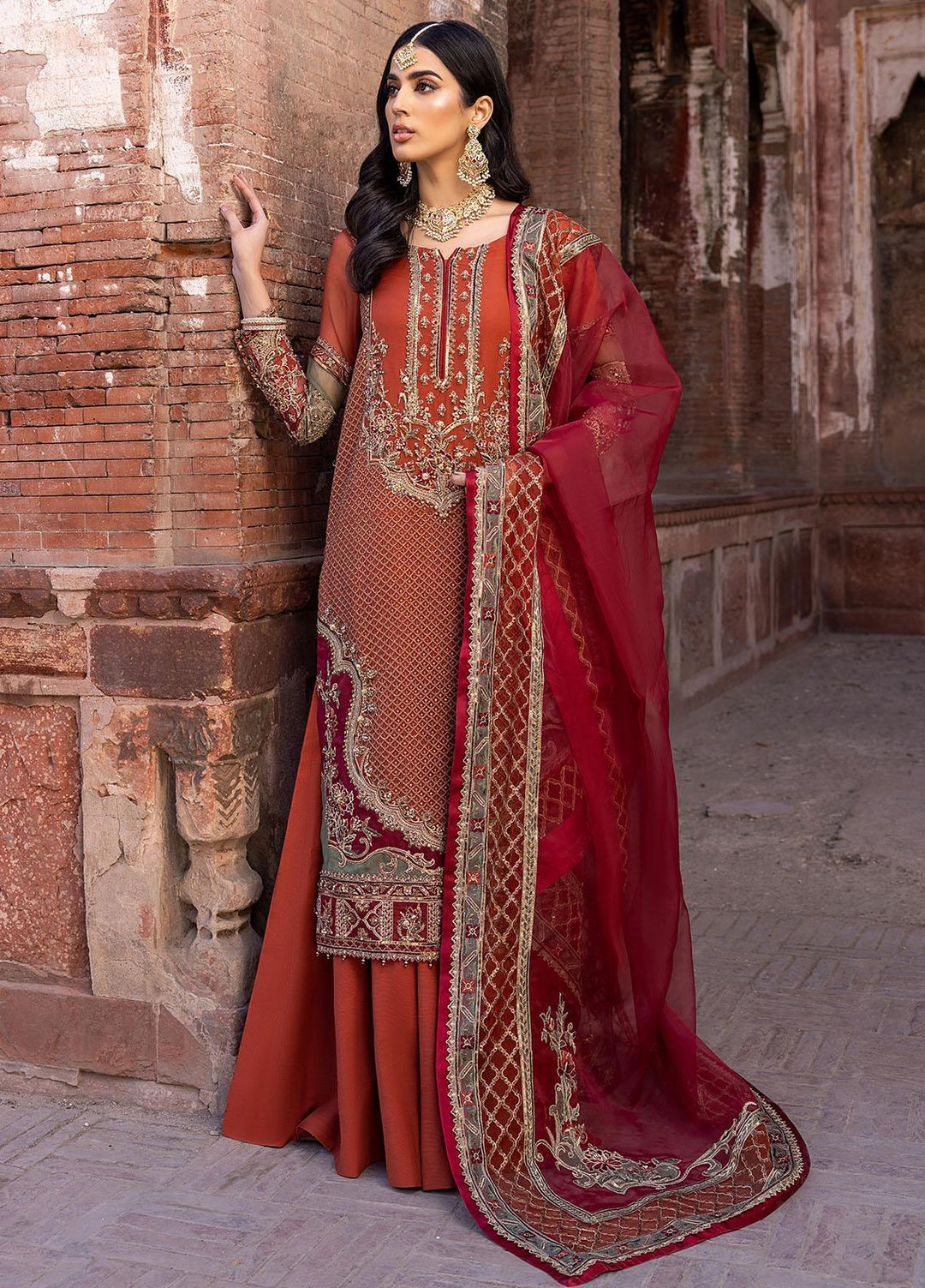 Dastan-e-Jashan By Charizma Embroidered Chiffon Suits Unstitched 4 Piece CRZ23DJ DJW.23.02 - Luxury Collection