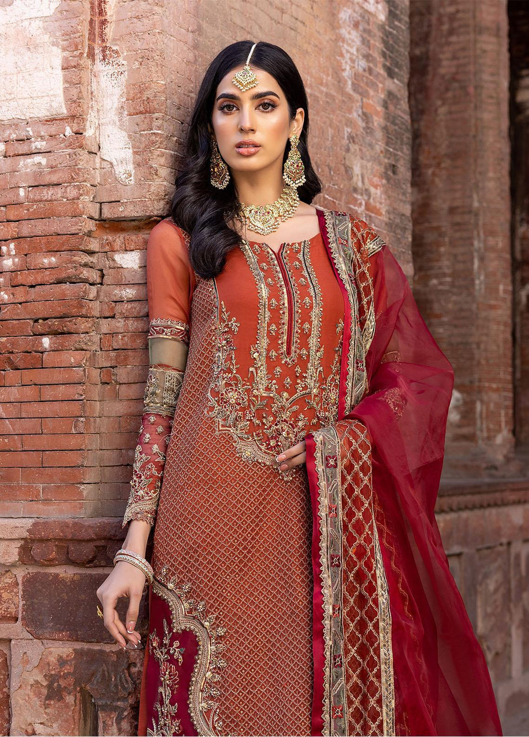 Dastan-e-Jashan By Charizma Embroidered Chiffon Suits Unstitched 4 Piece CRZ23DJ DJW.23.02 - Luxury Collection