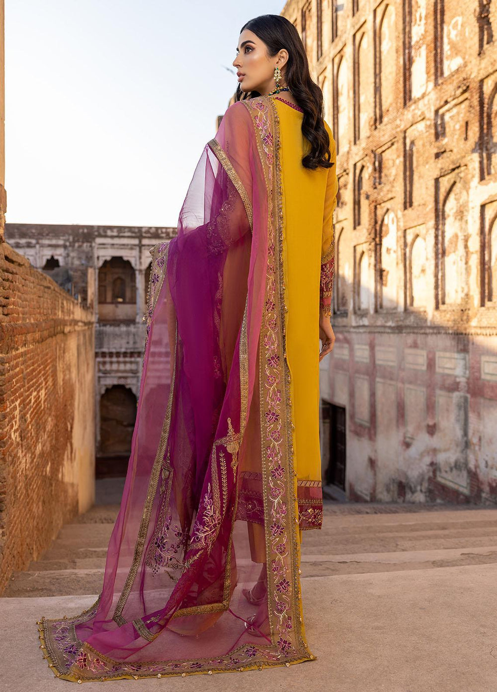 Dastan-e-Jashan By Charizma Embroidered Chiffon Suits Unstitched 4 Piece CRZ23DJ DJW.23.03 - Luxury Collection