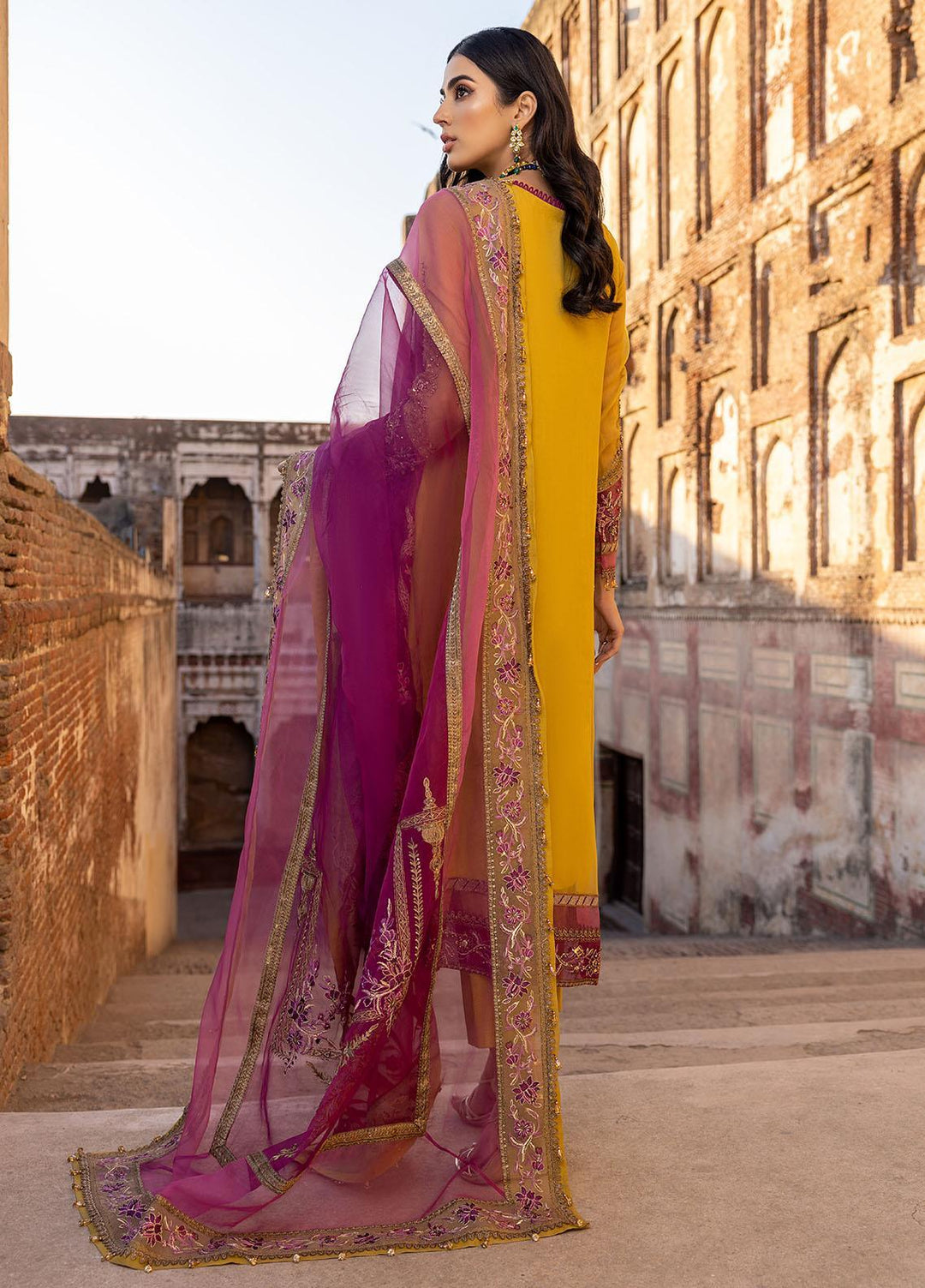 Dastan-e-Jashan By Charizma Embroidered Chiffon Suits Unstitched 4 Piece CRZ23DJ DJW.23.03 - Luxury Collection