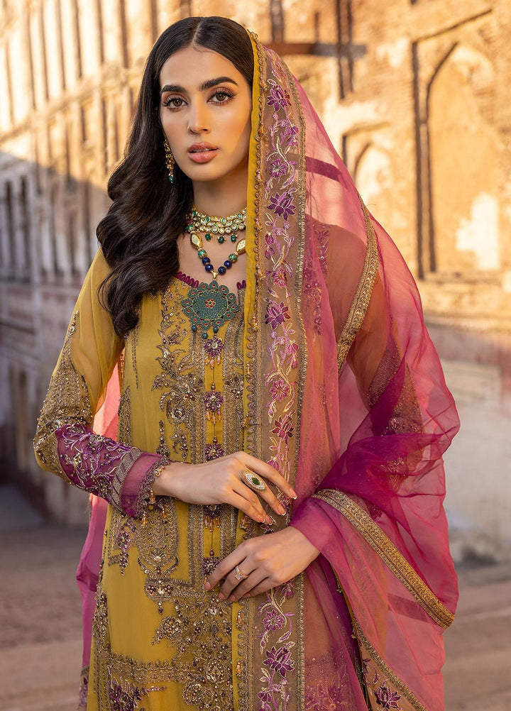 Dastan-e-Jashan By Charizma Embroidered Chiffon Suits Unstitched 4 Piece CRZ23DJ DJW.23.03 - Luxury Collection