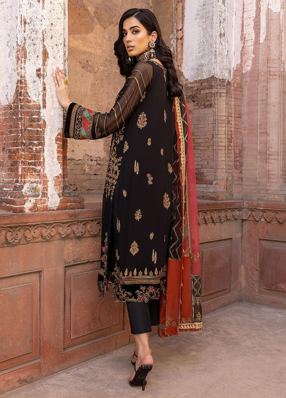 Dastan-e-Jashan By Charizma Embroidered Chiffon Suits Unstitched 4 Piece CRZ23DJ DJW.23.04 - Luxury Collection