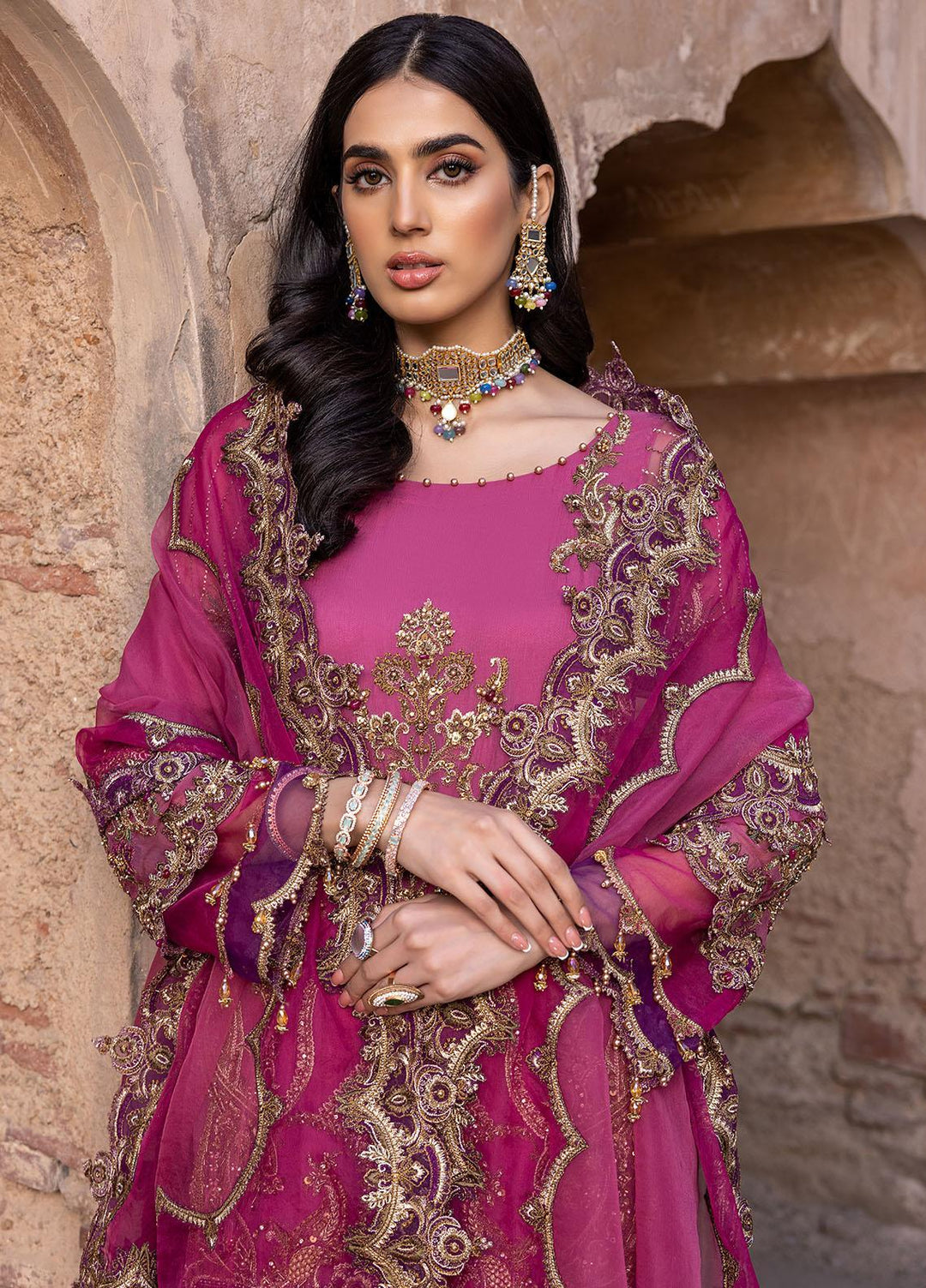 Dastan-e-Jashan By Charizma Embroidered Chiffon Suits Unstitched 4 Piece CRZ23DJ DJW.23.05 - Luxury Collection