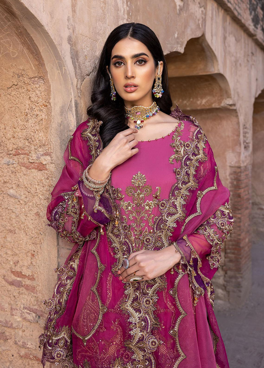 Dastan-e-Jashan By Charizma Embroidered Chiffon Suits Unstitched 4 Piece CRZ23DJ DJW.23.05 - Luxury Collection