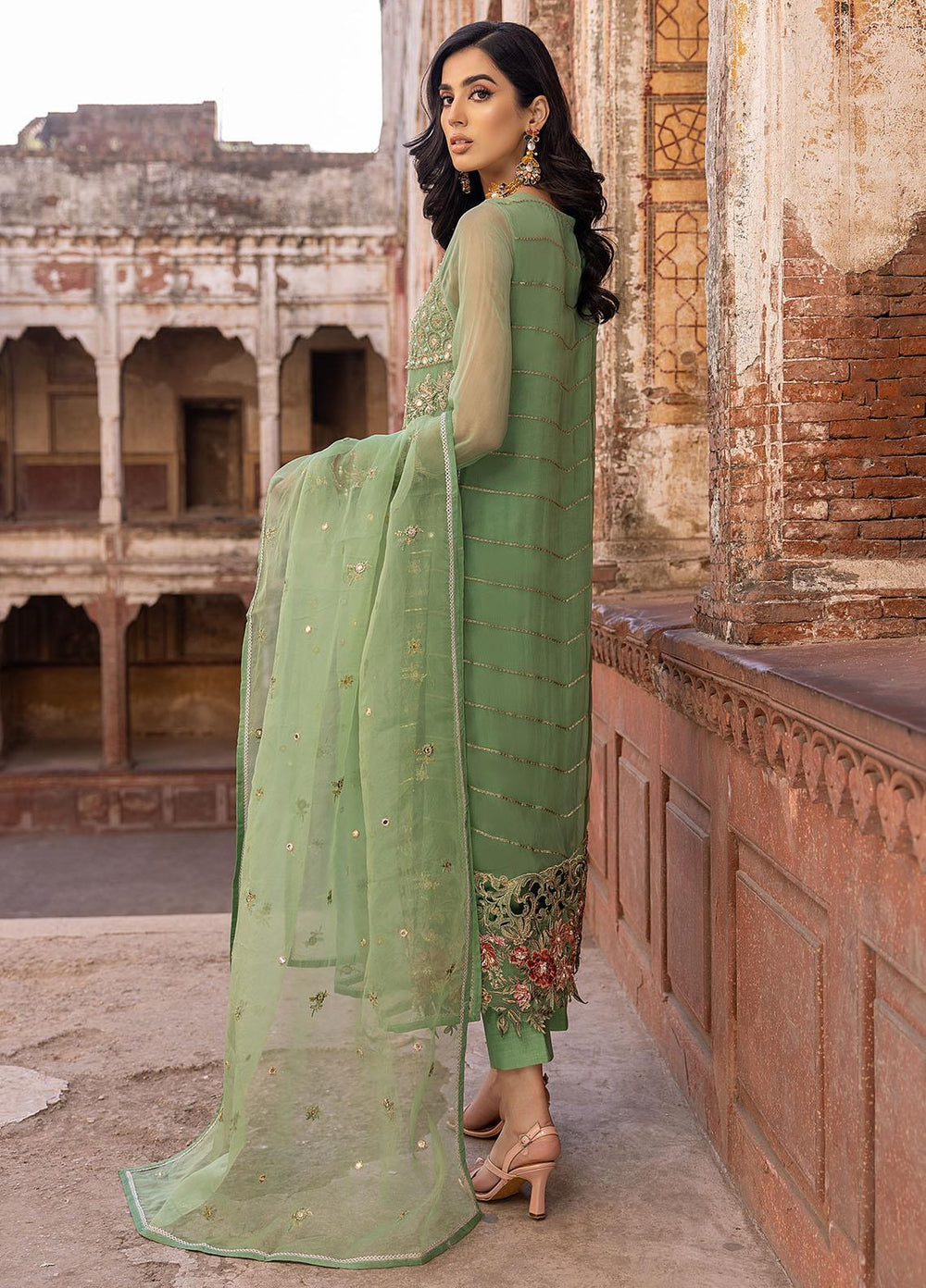 Dastan-e-Jashan By Charizma Embroidered Chiffon Suits Unstitched 4 Piece CRZ23DJ DJW.23.07 - Luxury Collection