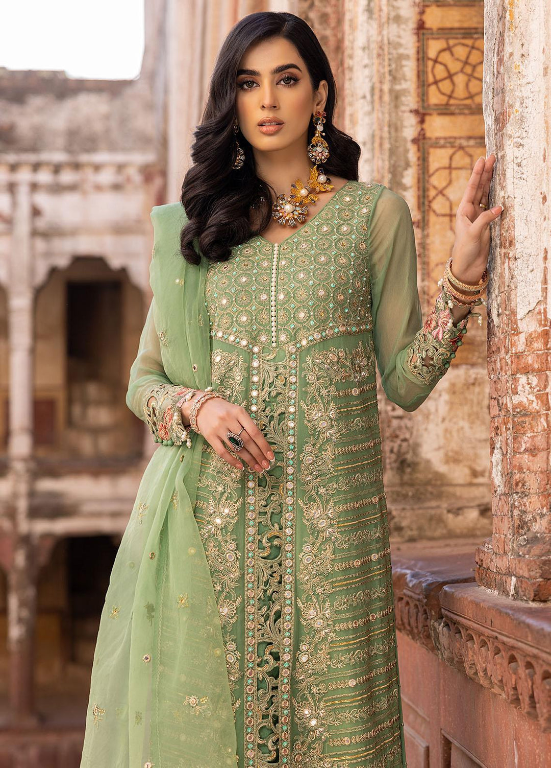 Dastan-e-Jashan By Charizma Embroidered Chiffon Suits Unstitched 4 Piece CRZ23DJ DJW.23.07 - Luxury Collection