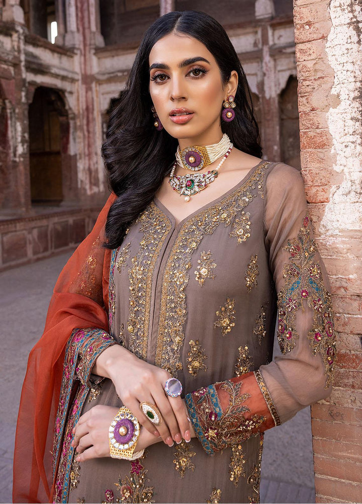 Dastan-e-Jashan By Charizma Embroidered Chiffon Suits Unstitched 4 Piece CRZ23DJ DJW.23.08 - Luxury Collection