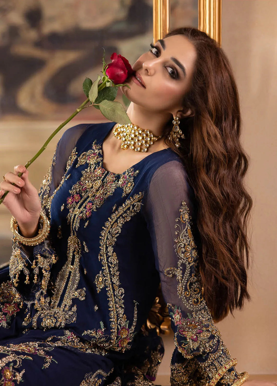 Dastan-e-Jashn by Charizma Embroidered Chiffon Suits Unstitched 3 Piece Suit CRZ24DC DJW4-01 - Formals Collection