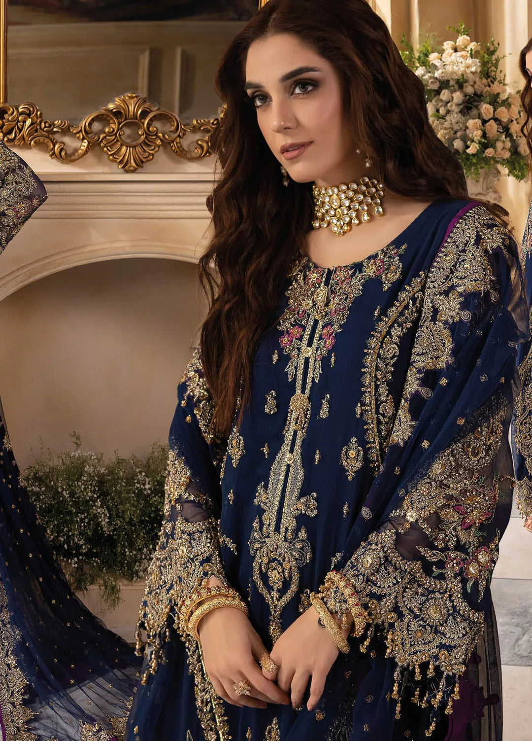 Dastan-e-Jashn by Charizma Embroidered Chiffon Suits Unstitched 3 Piece Suit CRZ24DC DJW4-01 - Formals Collection