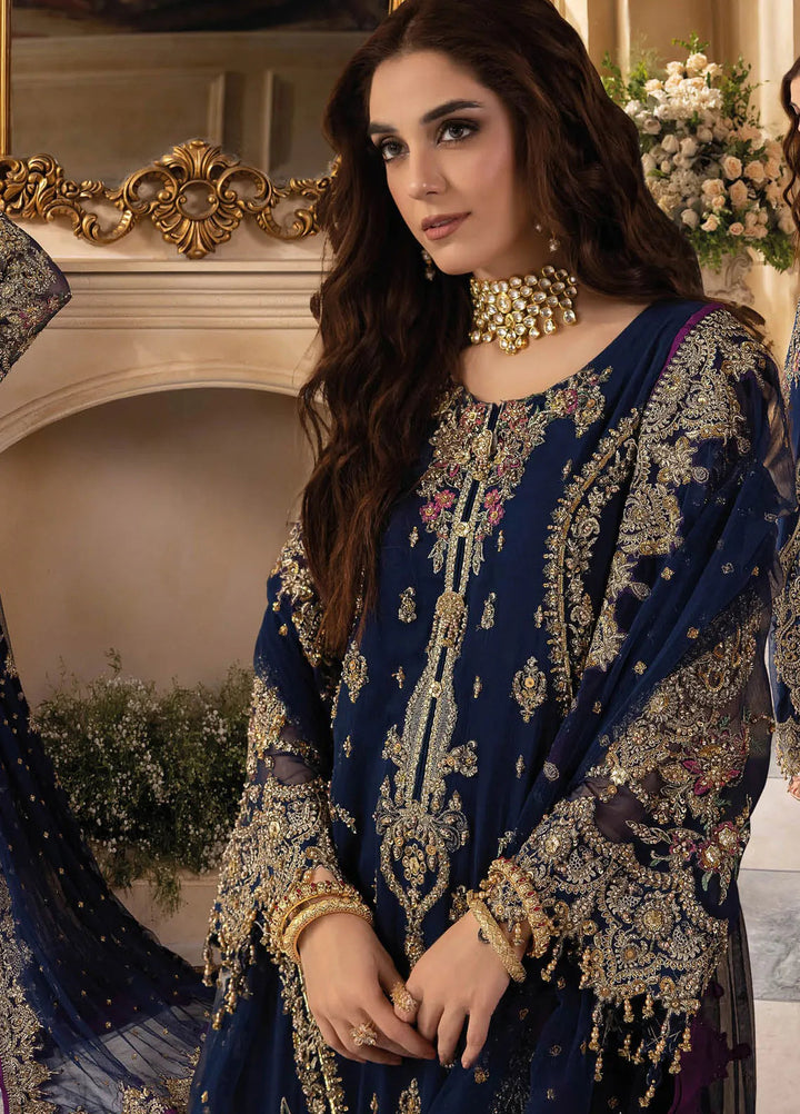 Dastan-e-Jashn by Charizma Embroidered Chiffon Suits Unstitched 3 Piece Suit CRZ24DC DJW4-01 - Formals Collection
