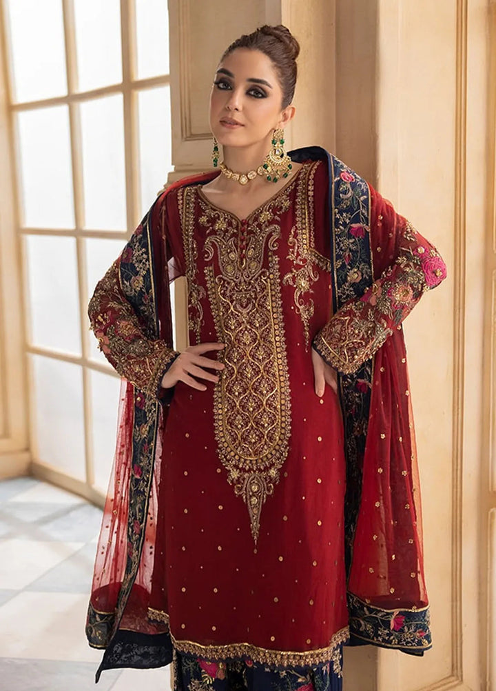 Dastan-e-Jashn by Charizma Embroidered Chiffon Suits Unstitched 3 Piece Suit CRZ24DC DJW4-02 - Formals Collection