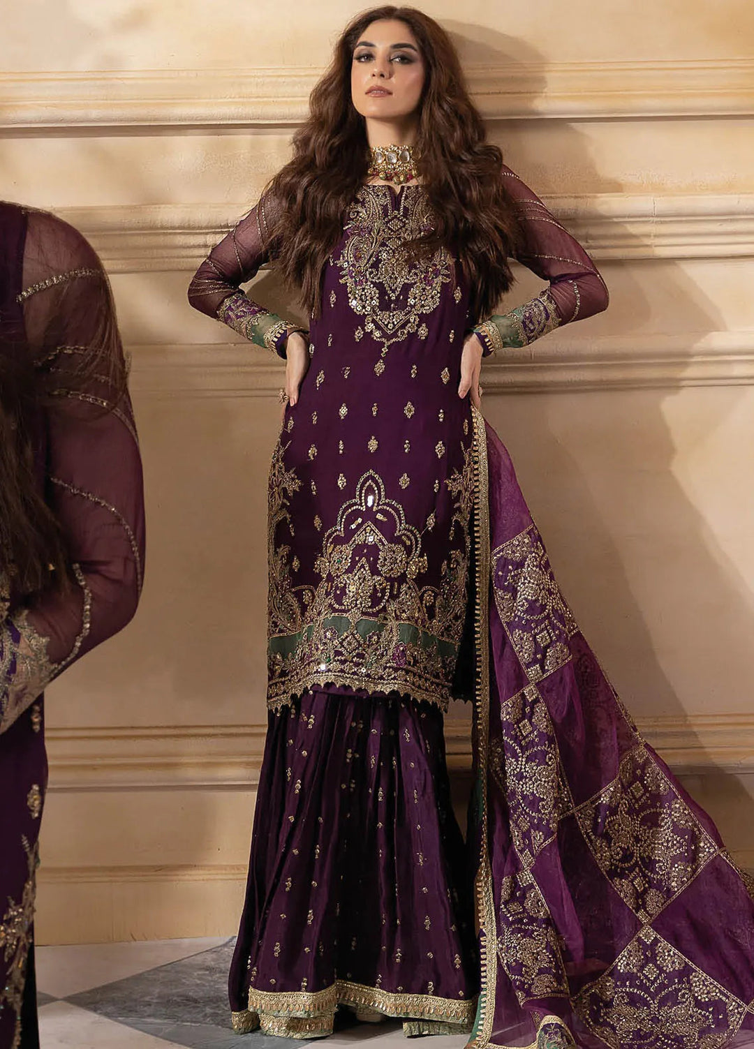 Dastan-e-Jashn by Charizma Embroidered Chiffon Suits Unstitched 3 Piece Suit CRZ24DC DJW4-03 - Formals Collection