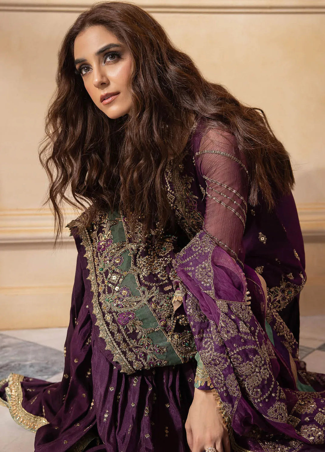 Dastan-e-Jashn by Charizma Embroidered Chiffon Suits Unstitched 3 Piece Suit CRZ24DC DJW4-03 - Formals Collection