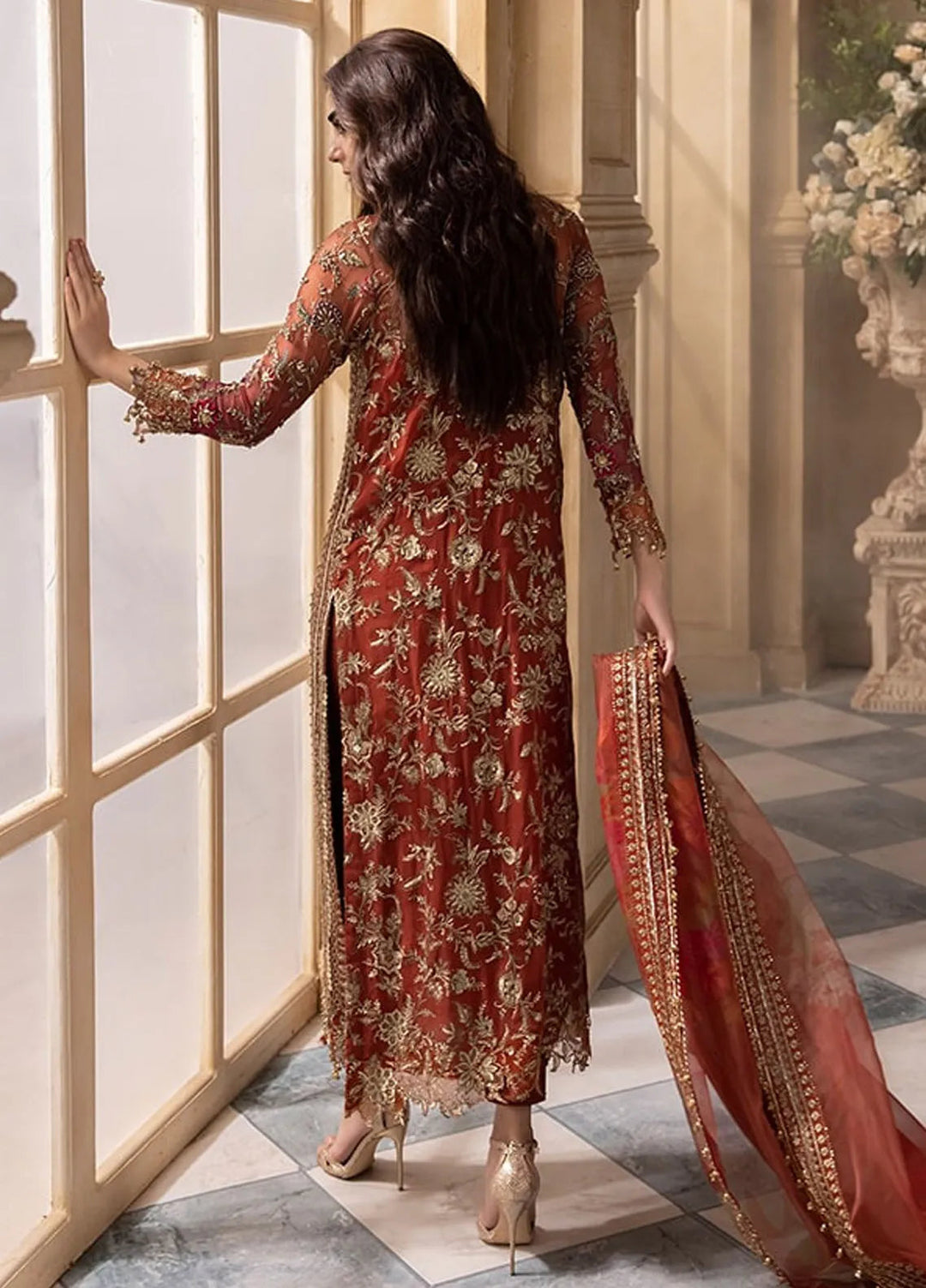 Dastan-e-Jashn by Charizma Embroidered Chiffon Suits Unstitched 3 Piece Suit CRZ24DC DJW4-04 - Formals Collection