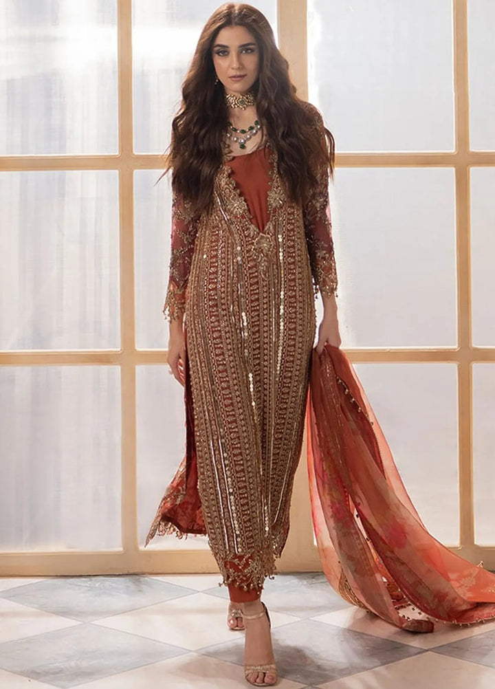 Dastan-e-Jashn by Charizma Embroidered Chiffon Suits Unstitched 3 Piece Suit CRZ24DC DJW4-04 - Formals Collection