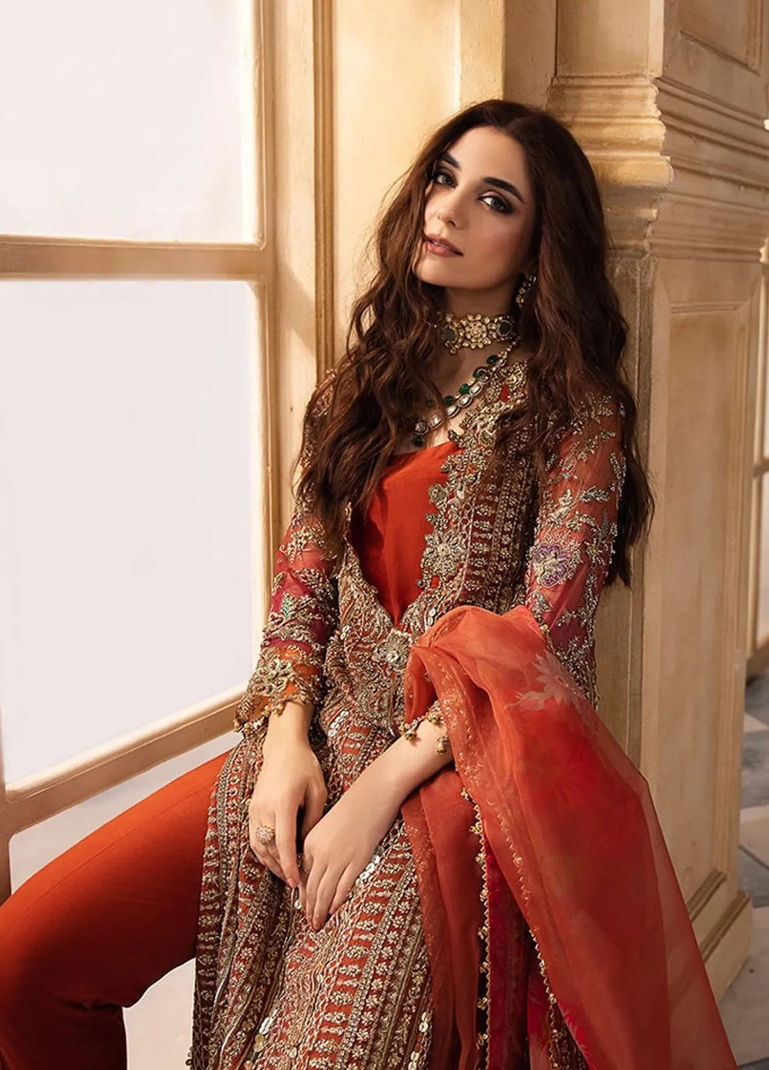 Dastan-e-Jashn by Charizma Embroidered Chiffon Suits Unstitched 3 Piece Suit CRZ24DC DJW4-04 - Formals Collection